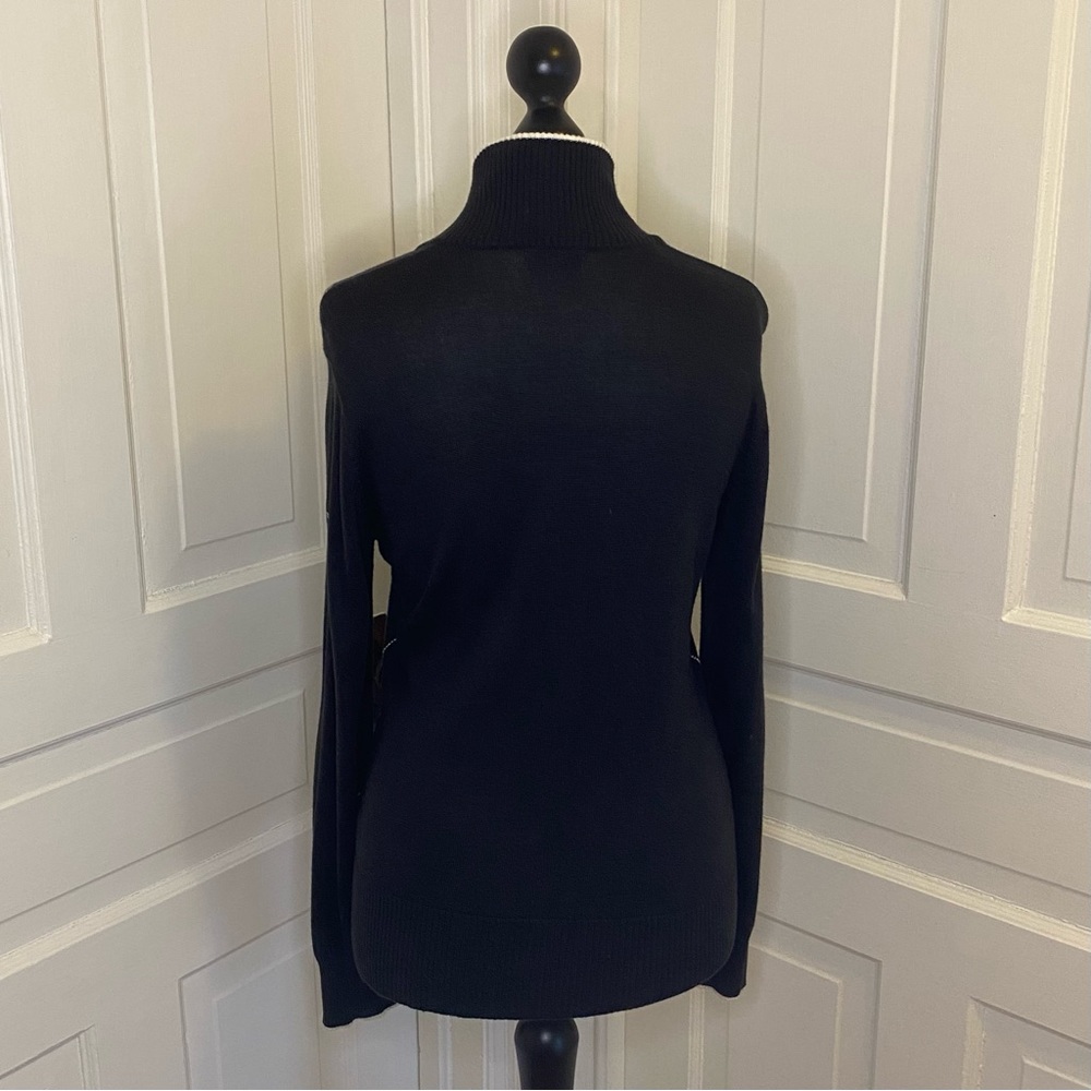 Diamond Pattern Full Zip Cardigan - Picture 2 of 6